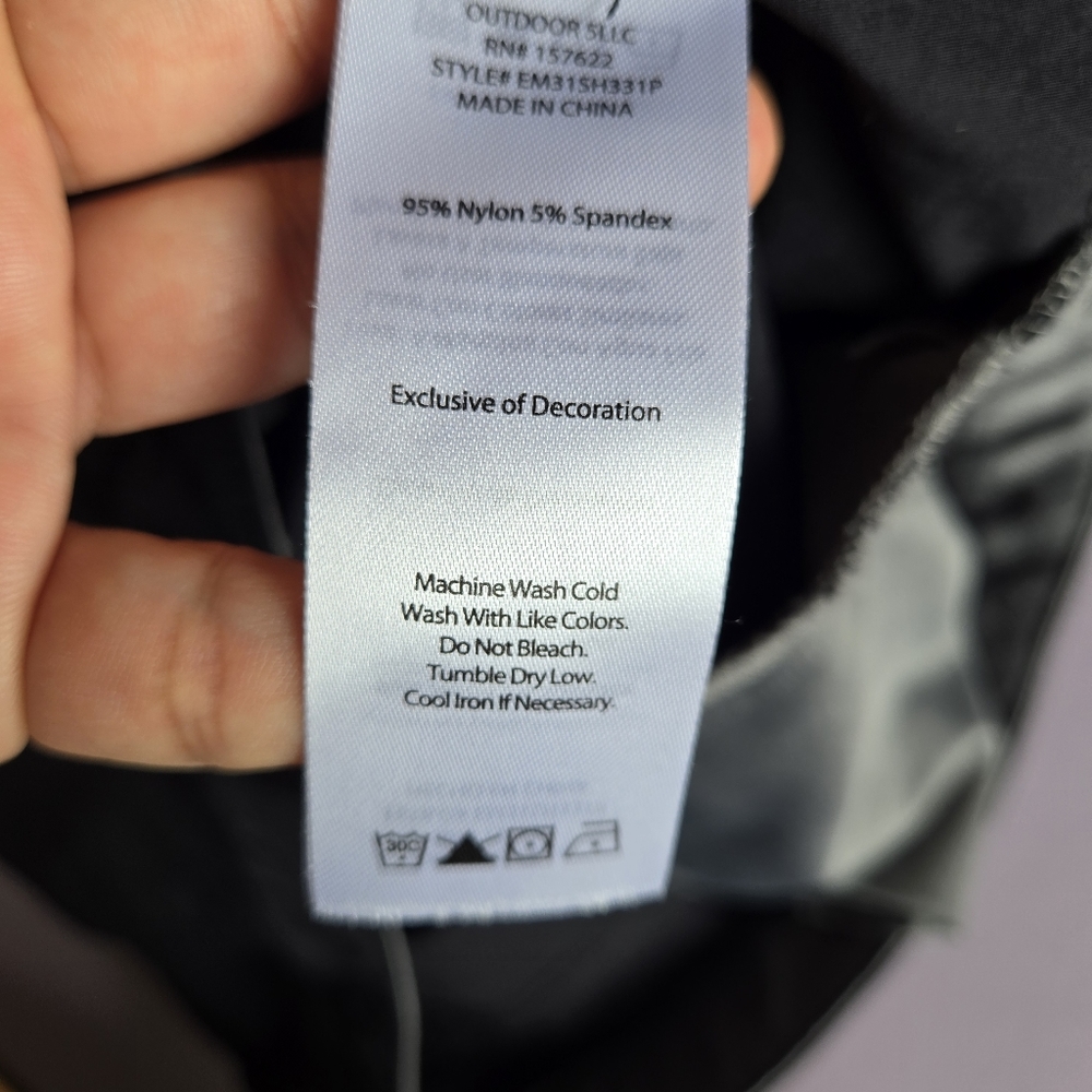 Eddie Bauer Guide Pro Shorts Men's Black Zip Cargo Pocket Nylon Stretch Size 38 - Picture 13 of 13